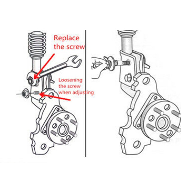 4Pcs Car Camber Bolt 4 Wheel Correction Alignment Adjustable Tool
