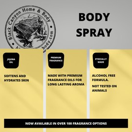 Black Canyon Cranberry Spice Scented Body Spray with Jojoba Oil, 4 Oz (2 Pack)