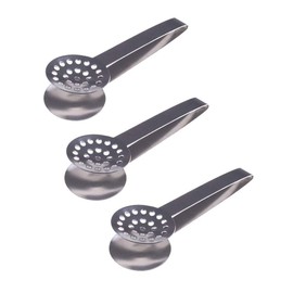 SUNTRADE 3X Tea Bag Squeezer Round Stainless Steel Teabag Tong Holder Herb Grip 6 Inch