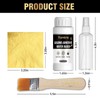 Yeardera Gold Leaf Kit, 100ml Gilding Adhesive and Varnish with