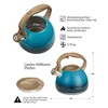 Poliviar Modern Kettle Induction Whistling Kettle Stainless Steel Tea Kettle
