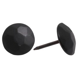 SWZHAI 100Pcs Upholstery Tacks for Furniture, 16x20mm Vintage Decorative Nails Metal Upholstery Nails for Wood Black Thumb Tacks for Furniture Sofa