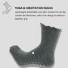 Non-Slip Toe Yoga Socks for Women - 2 Pairs Grippy