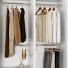 LOMILD Closet Hanging Rod, Adjustable Width and Height Closet Extender