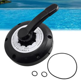 600-9600B Multiport Valve Top Mount Compatible with Swimming Pool Filter Valve WVS003 Replace# 600-9600 Multi Port Lid Assembly with Gasket