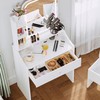 LIKIMIO Small Makeup Vanity Desk with Mirror and Lights, Vanity