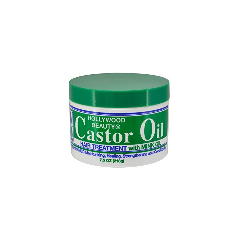 Hollywood Beauty Castor Oil Hair Treatment, with mink 7.5 oz