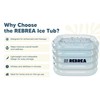 REBREA Inflatable Ice Bath Tub -Large Clear See Through -Ice