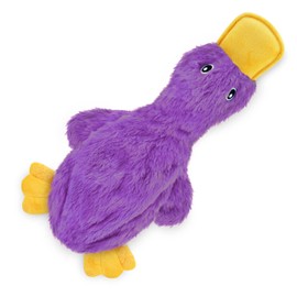 Best Pet Supplies Squeaky Dog Toys with Soft Durable Fabric for Small, Medium and Large Pets Interactive Toy for Indoor Play, Supports Active Biting and Play - Purple