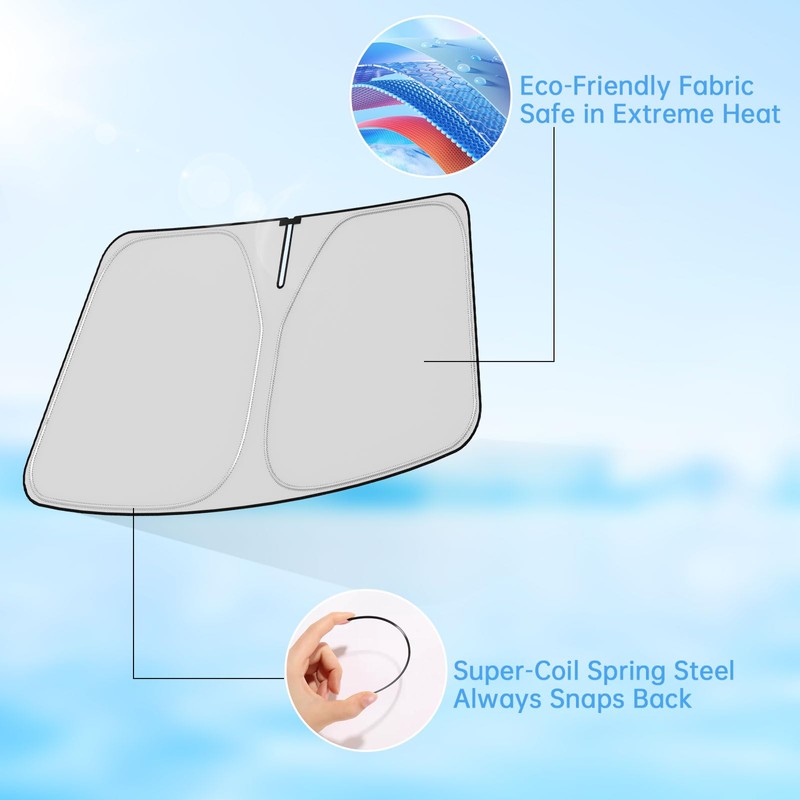 Windshield Sun Shade Custom Fit 2015-2024 Subaru Outback Window Covers