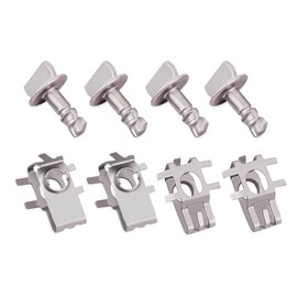 Ciuouient 4 Pair Engine Cover Retainers and Shield Thumb Pins with Screws Nuts Retainers Fit for Ford F150 Edge Explorer(W716006-S439, BB5Z-00817-A)