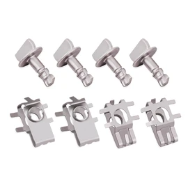 Ciuouient 4 Pair Engine Cover Retainers and Shield Thumb Pins with Screws Nuts Retainers Fit for Ford F150 Edge Explorer(W716006-S439, BB5Z-00817-A)