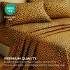 Satin Sheets Full [4-Piece, Gold Leopard] Hotel Luxury Silky Bed