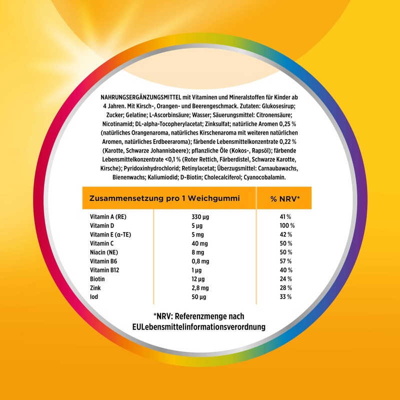 Centrum Kids Multi Vitamin Gummies, Pack of 60, Important Micronutrients