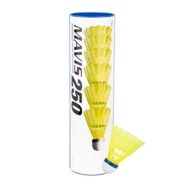 YONEX Mavis 250 Badminton Ball Yellow Pack of 6 Nylon Shuttle: Colour: Red/Fast