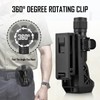 ULTRAFIRE W66 Tactical Flashlight Holster 2 Pack, Rotatable Duty Belt