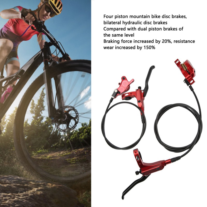ZTTO MTB Bike 4 Piston Front Rear Hydraulic Disc Brake