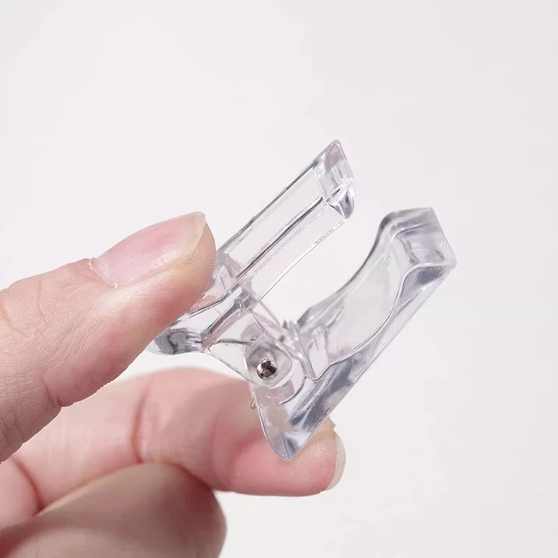 Nail Art 10 Pinza Clip Para Polygel Acrygel Molde Dual