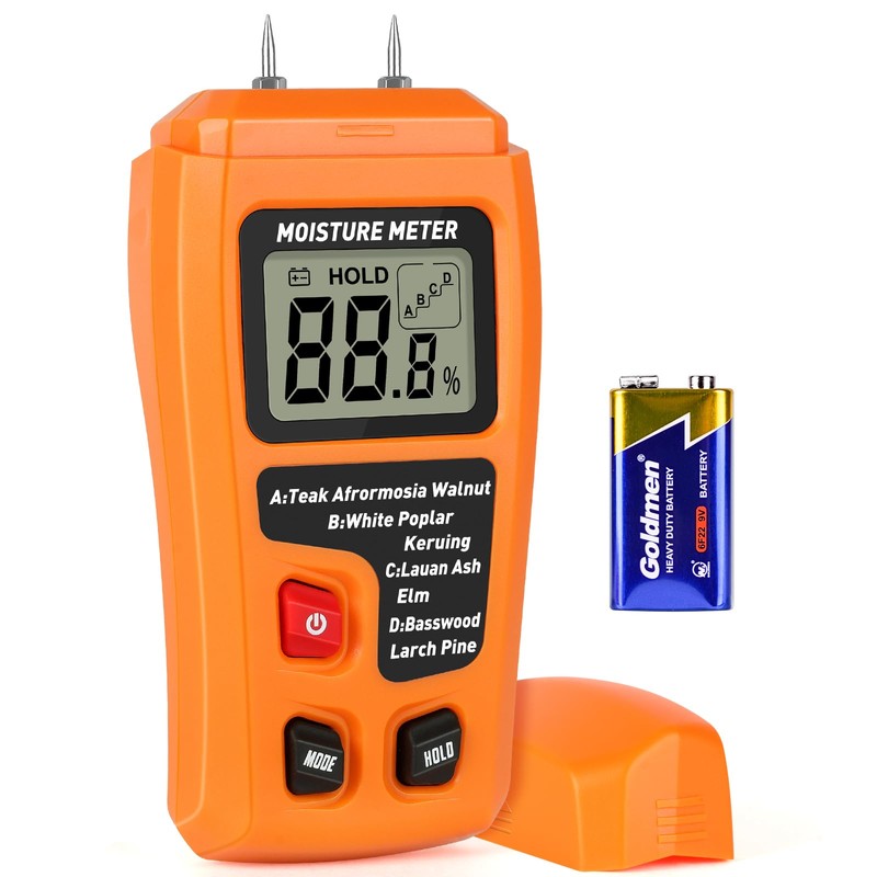 Flintronic Digital Moisture Meter, Damp Meter for Wood, Moisture Detector