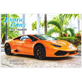 2025 EXOTIC CAR Deluxe Wall Calendar - 16 MONTHS FREE POSTER MSRP $25.99