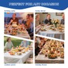 6 PCS White Table Cloth, White Table Covers Plastic Cover