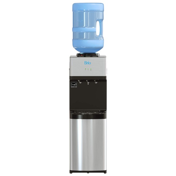 Brio-CLTL520 Limited Edition Top Loading Water Cooler Dispenser - Hot & Cold Water, Child Safety Lock, Holds 3 or 5 Gallon Bottles - UL/Energy Star Approved