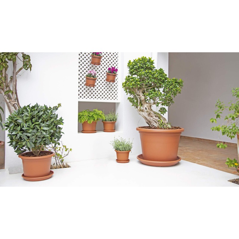 Artevasi Cilindro Pot, Anthracite, 20 cm