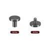 sourcing map 30Pack Brass Chicago Screws, 6x10mm Flat Head Screw