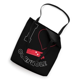 I Love Cornhole Sand Bag Toss Heart Cornhole Player Tote Bag