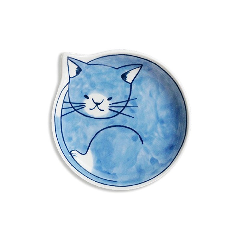 Hasamiyaki 303298500 Neco Plate, Cotetsu