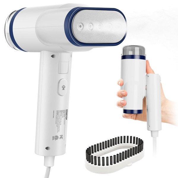 HOMETOP Handheld Steamer for Clothes, 2 in 1 Foldable Garment