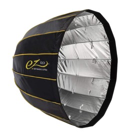 Glow EZ Lock 38" Deep Parabolic Quick Softbox, 16-Sided Parabolic Softbox Opens Up and Closes Down 'Umbrella' Style, this Bowens Mount Softbox with Quick Speedring Swap is an Ideal Speedlight Soft box