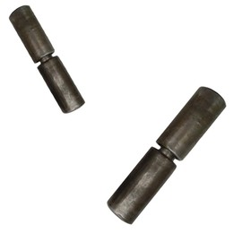 2PCS Weldable Barrel Hinge Heavy Duty Iron Weld On Bullet Door Hinges 0.8in*4.3in Discharge Hinge Detachable Hinges for Doors Gates