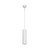 CGC Lighting White Cylinder Tube Slim Short Small Pendant Suspended