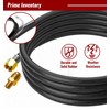 CALPOSE 15FT High Pressure Propane Regulator Hose with Gauge, 0~30PSI