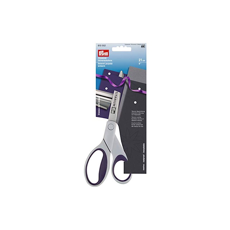 Prym 610552 Multi-Purpose Scissors Titanium 21 cm Titamium Grey 5x1x24