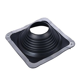 Oatey 14057 6.75 in. – 13.5 in. Master x 17 in. Base Roof Flashing, 7" - 13" pipe diameter, Black