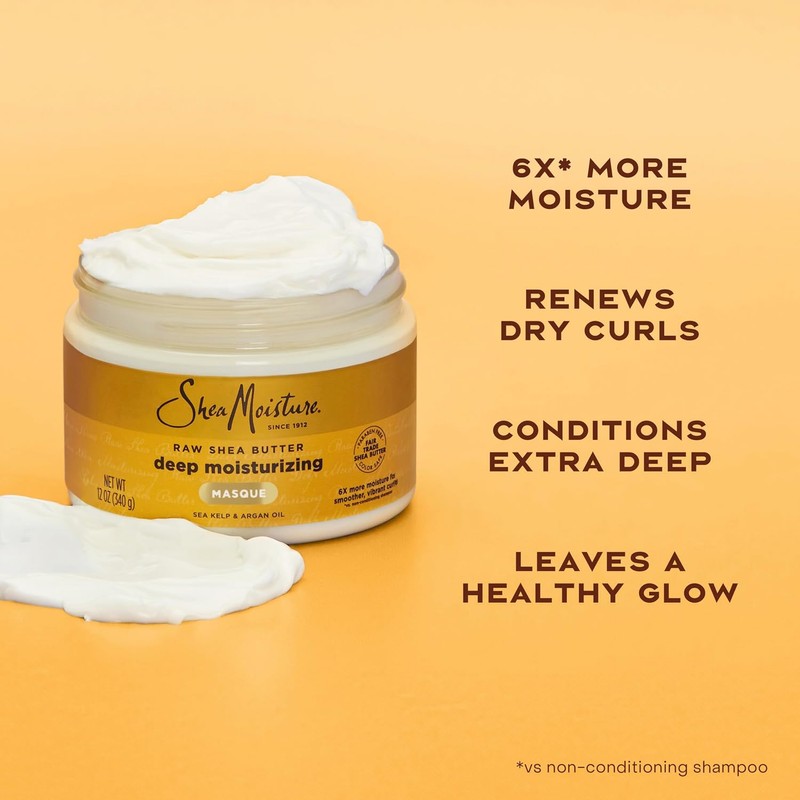 SheaMoisture Raw Shea Butter Deep Treatment Masque Hair Treatment, 12