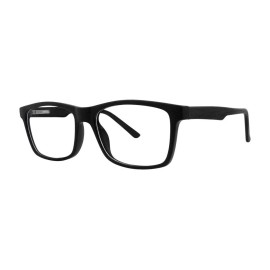 MODERN OPTICAL GAMBLER MEN'S ZYL EYEGLASSES 56-17-140 MATTE BLACK W/ SOFT CASE