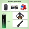 ABCTOY 18650 Rechargeable Battery 3.7V Large Capacity 9900mAh Button Top