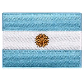 Argentina Flag Embroidered Patch Argentinian Iron-On National Emblem