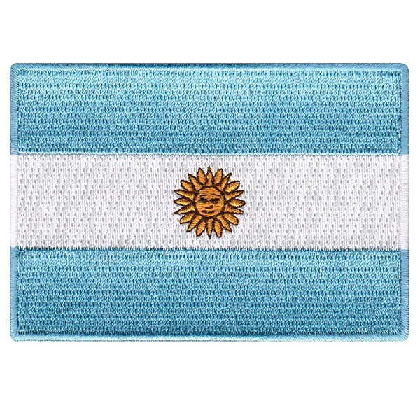 Argentina Flag Embroidered Patch Argentinian Iron-On National Emblem