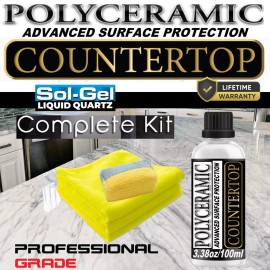 SUPERMAXX SOL-GEL STONE SEALER CERAMIC COATING FOR GRANITE, QUARTZ,  MARBLE PROTECTION