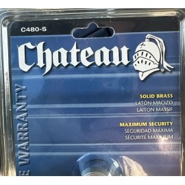 Chateu Self-Storage Round Cylinder Lock for Storage Unit C480-S Solid brass