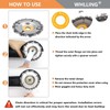 4PCS Wood Grinding Wheel for 4" or 4 1/2" Angle