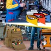 Rexmica Tool Bag Backpack for Men with 3 Tool Pouches,