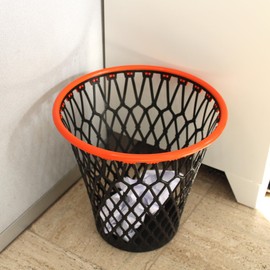 Pierre Henry 080349 Polypropylene Basket, Black/Orange, One Size