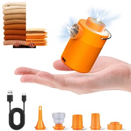 Portable Air Pump for Vacuum Storage Bags, Electric Air Pump Compatible with Various Vacuum Seal Bags, Travel Vacuum Pump for Compression Clothing, Quilts, Blankets (Storage Bag Not Included)