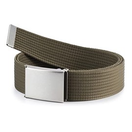 Ladeheid Men's Belt Male Fabric Belt Hessian P90, olive green
