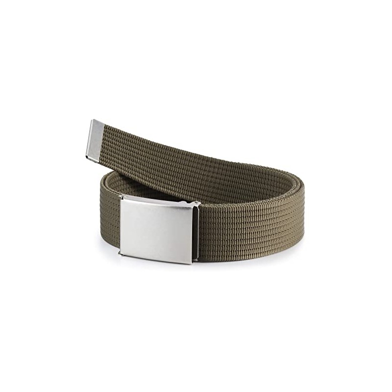 Ladeheid Men's Belt Male Fabric Belt Hessian P90, olive green